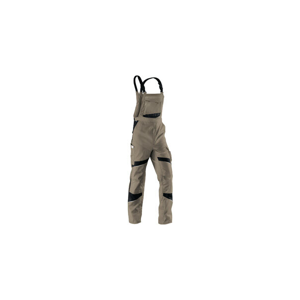 4053813361475 - Kübler Workwear - Kübler Activiq Latzhose sandbraun schwarz Gr 46 - braun