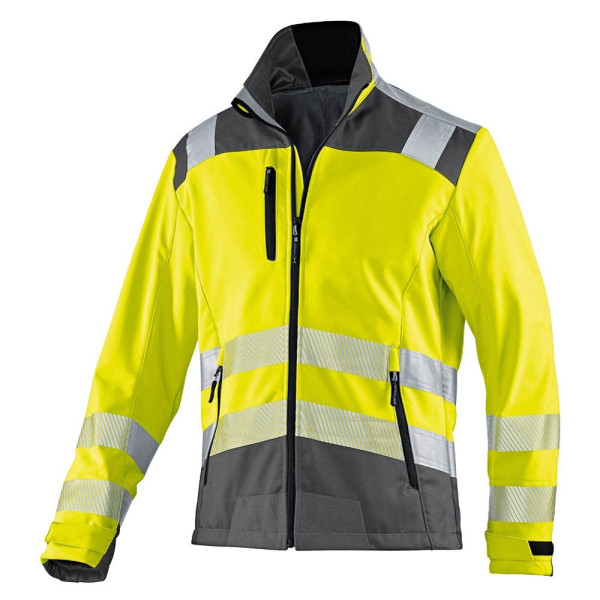 4053813368474 - Kübler Workwear - Kübler Reflectiq Softshell Jacke psa 2 warngelb anthrazit Gr s - gelb