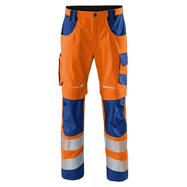 4053813368696 - Kübler Workwear - Kübler Reflectiq Hose psa 2 warnorange kblblau Gr 98 - orange