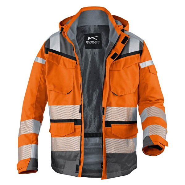 4053813369792 - Kübler Workwear - Kübler Reflectiq Wetterjacke sympatex® psa 2 warnorange anthrazit Gr m - orange