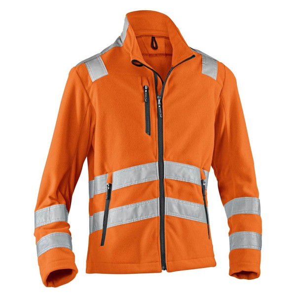 4053813369853 - Kübler Workwear - Kübler Reflectiq Fleecejacke psa 2 warnorange Gr xs - orange