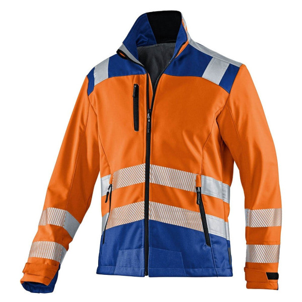 4053813374086 - Kübler Workwear - Kübler Reflectiq Softshell Jacke psa 2 warnorange kblblau Gr xl - orange