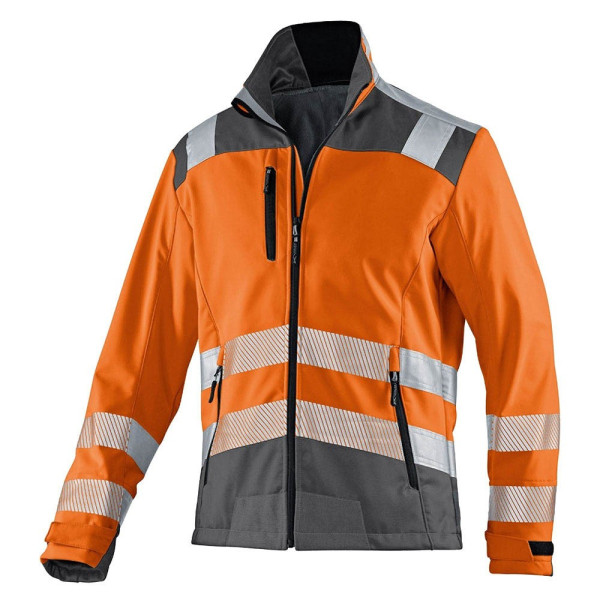 4053813374208 - Kübler Workwear - Kübler Reflectiq Softshell Jacke psa 2 warnorange anthrazit Gr xs - orange