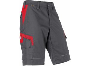 4053813426211 - Kübler Innovatiq Shorts anthrazit mittelrot Gr 44 - grau