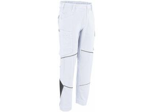 4053813585611 - Kübler Iconiq cotton Hose weiß anthrazit Gr 56 - weiß