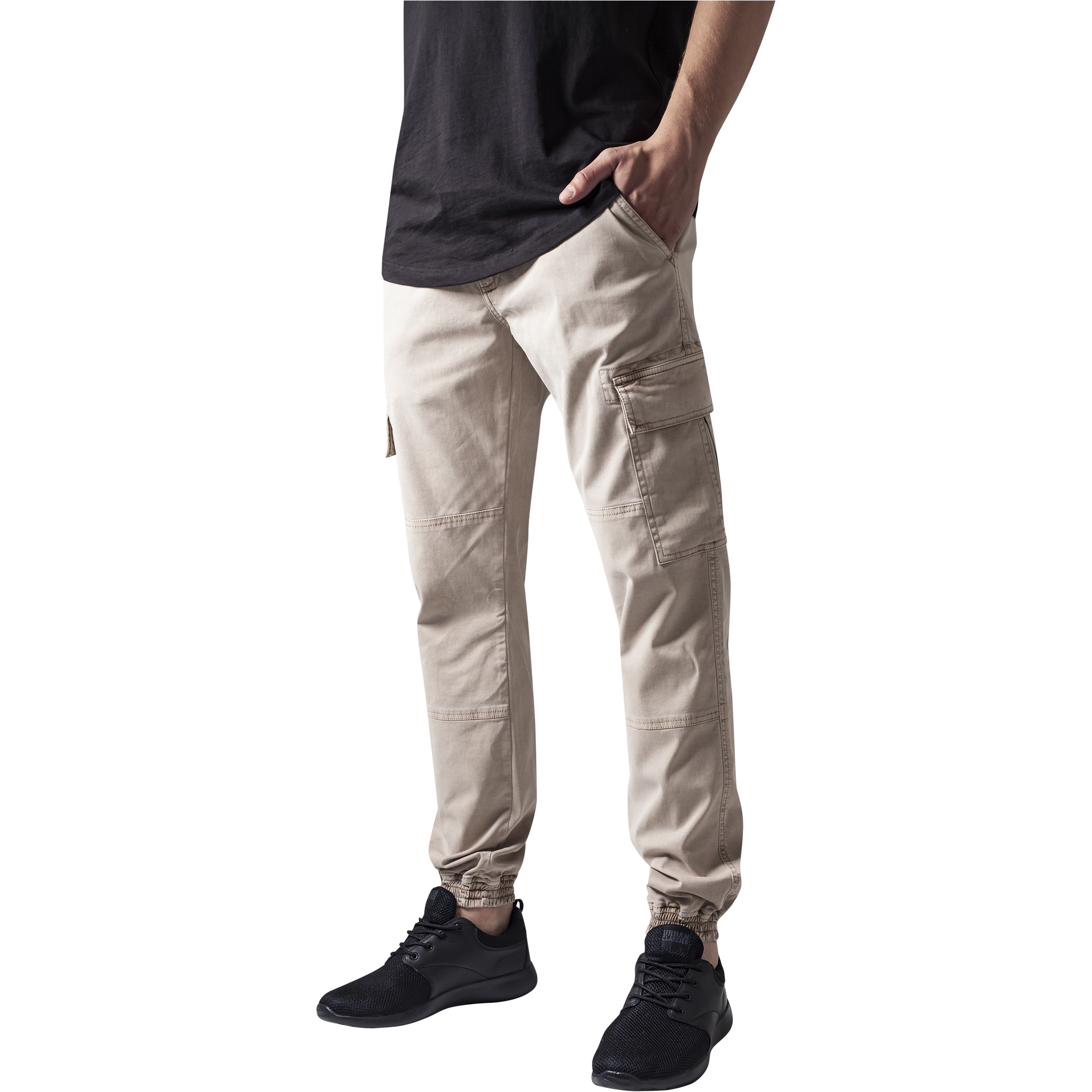 4053838135686 - Herren Washed Cargo Twill Jogginghose TB1435 Sand