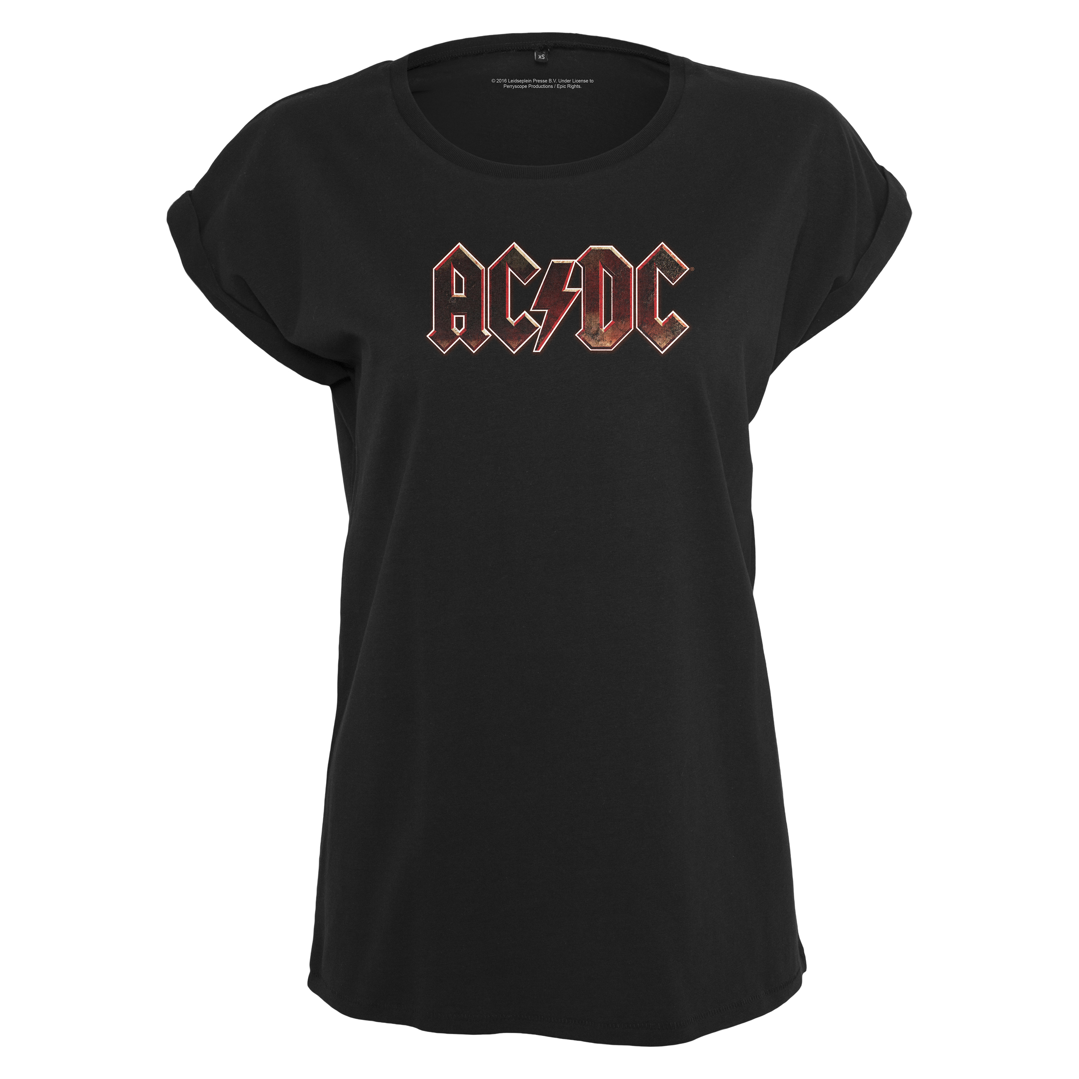 4053838148662 - Mister Tee Ladies AC DC Voltage Tee MT452 Black