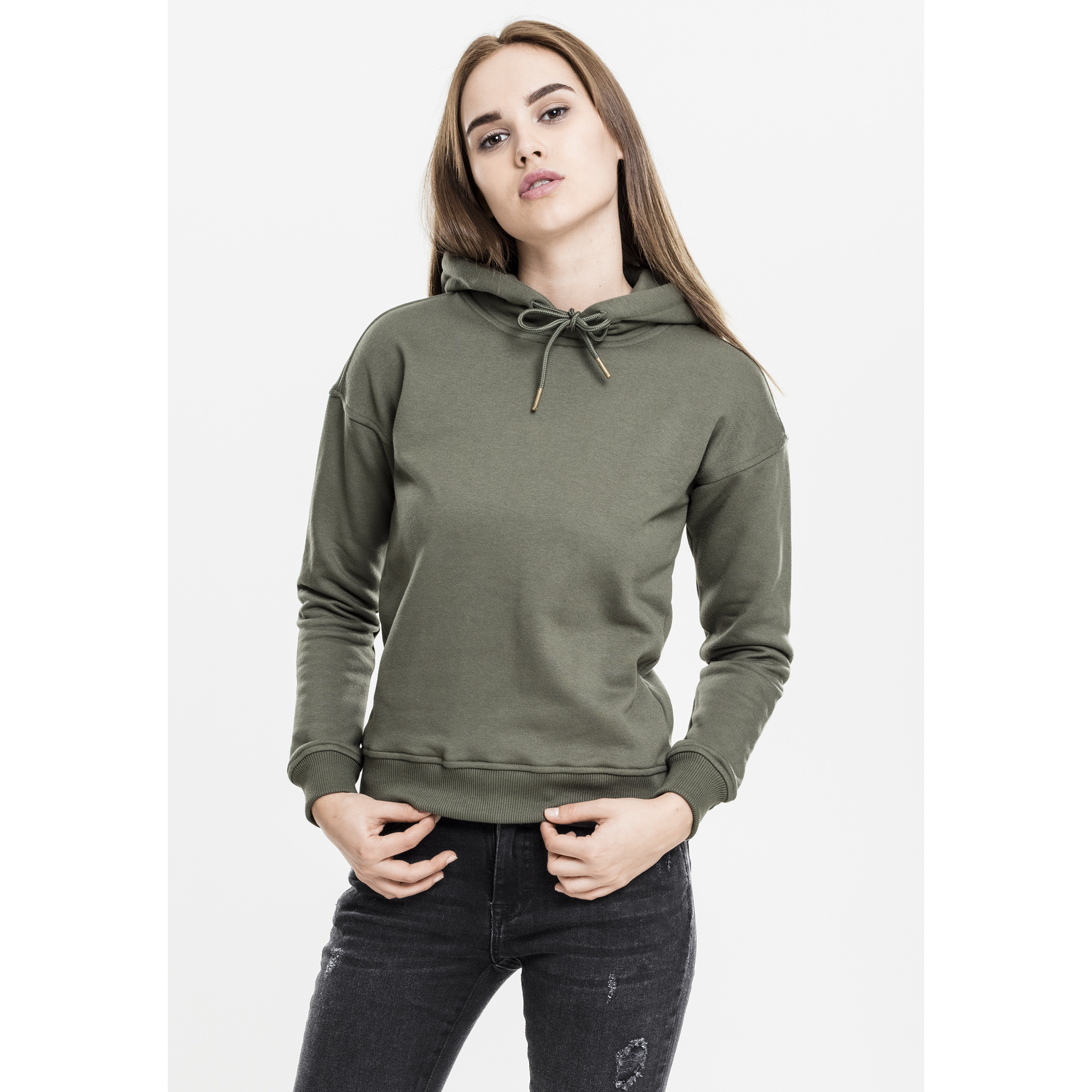 4053838154946 - Hoodie Damen Urban Classic basic côtelés