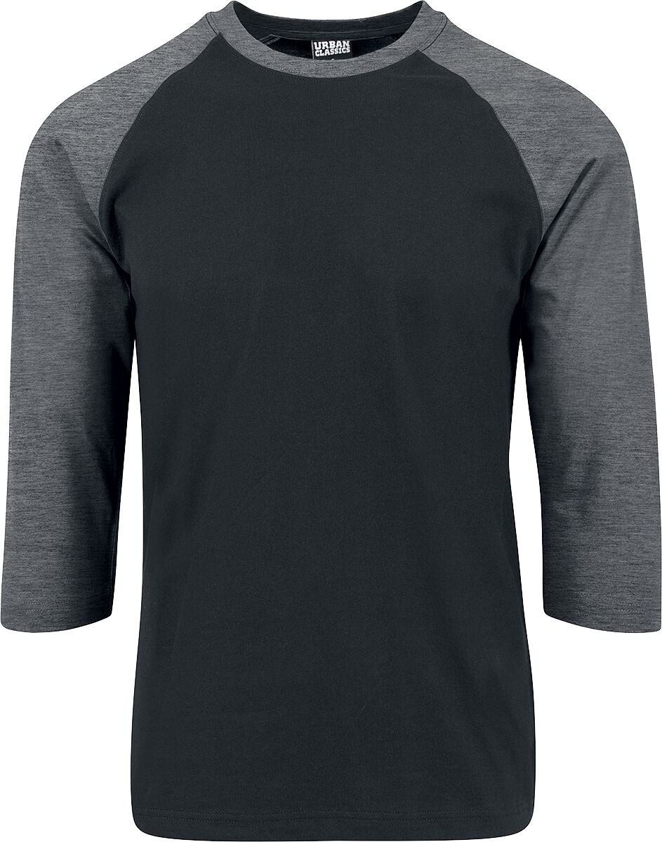 4053838162927 - Contrast 3 4 Sleeve Raglan Tee Langarmshirt schwarz charcoal in L