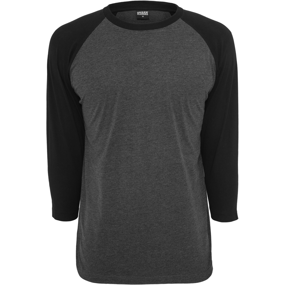 4053838162941 - Contrast 3 4 Sleeve Raglan Tee Langarmshirt schwarz charcoal in S