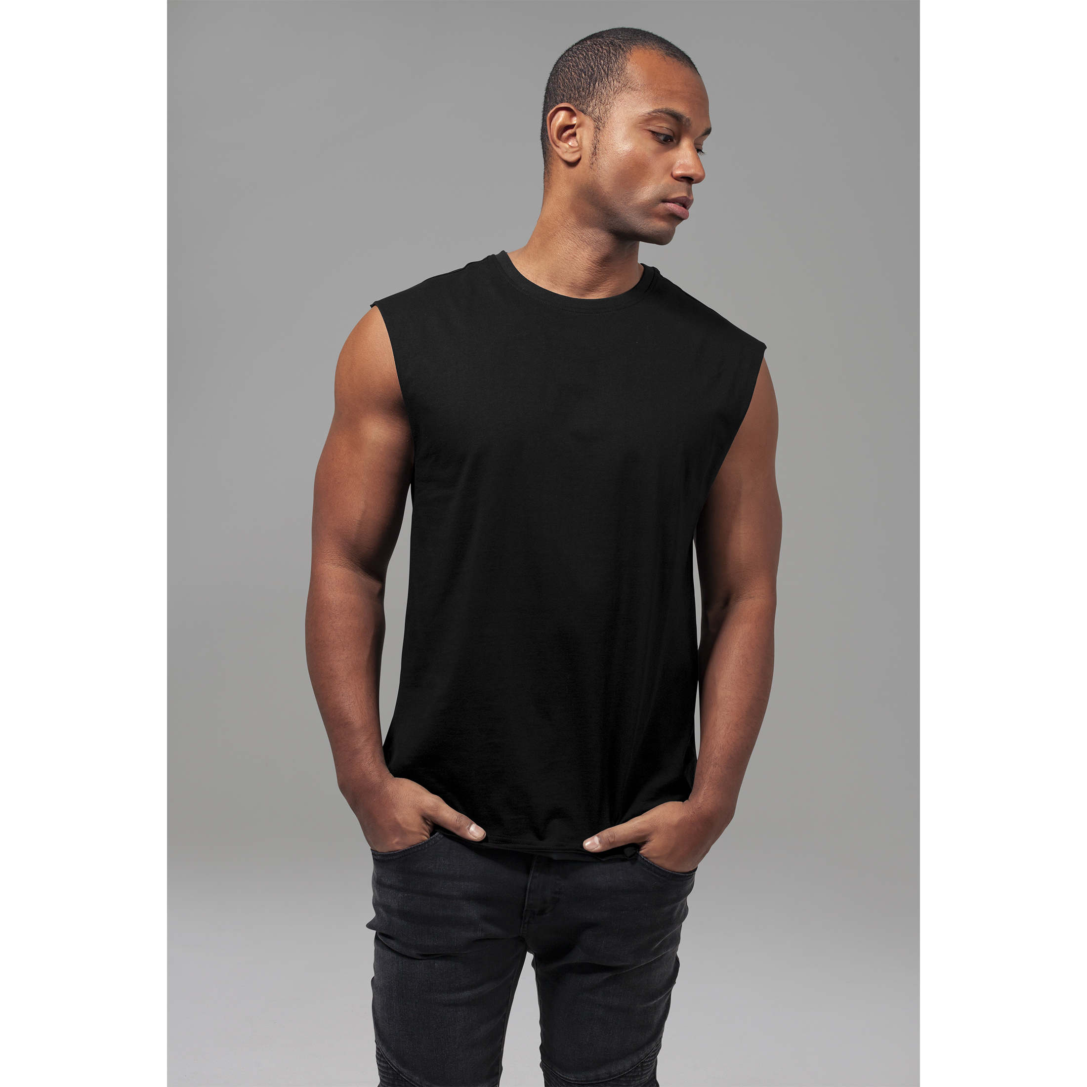 4053838165201 - Open Edge Sleeveless Tee T-Shirt schwarz in XXL