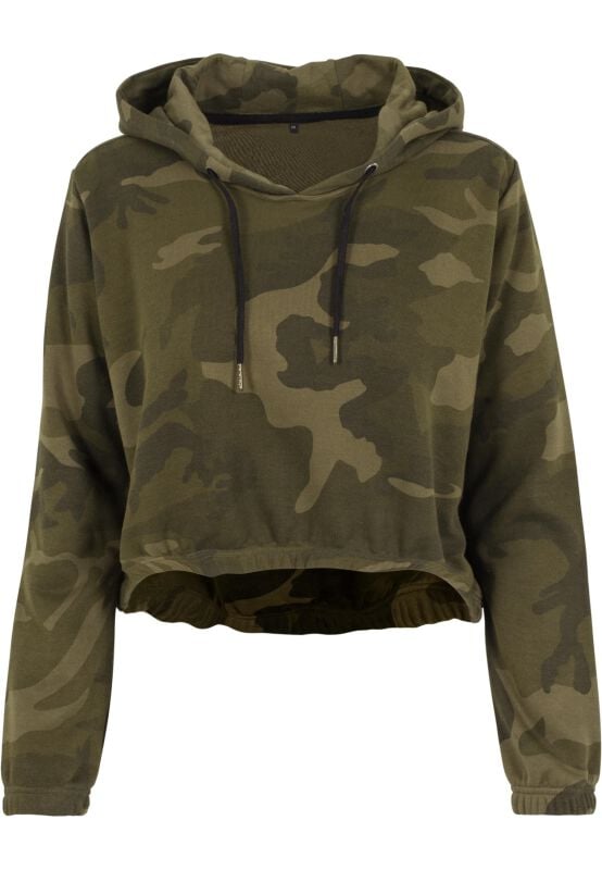 4053838237137 - Ladies Camo Cropped Hoody Kapuzenpullover camouflage in L