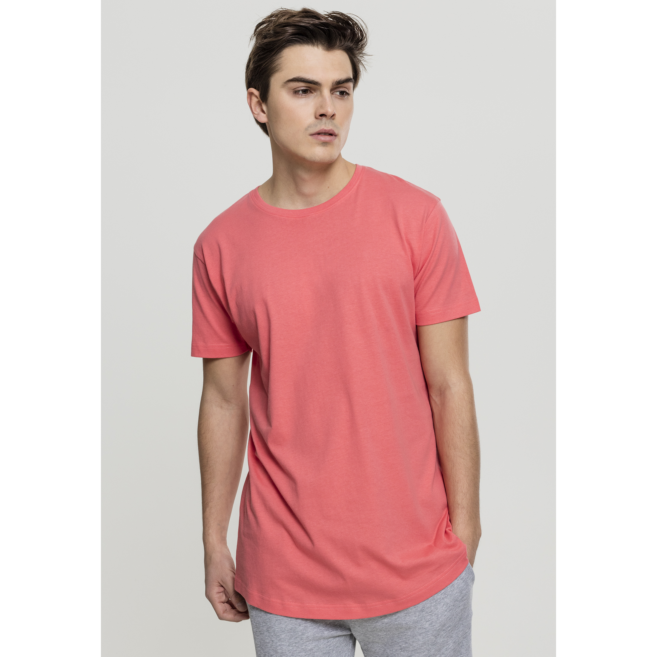 4053838280768 - Herren Shaped Long Tee TB638 Coral