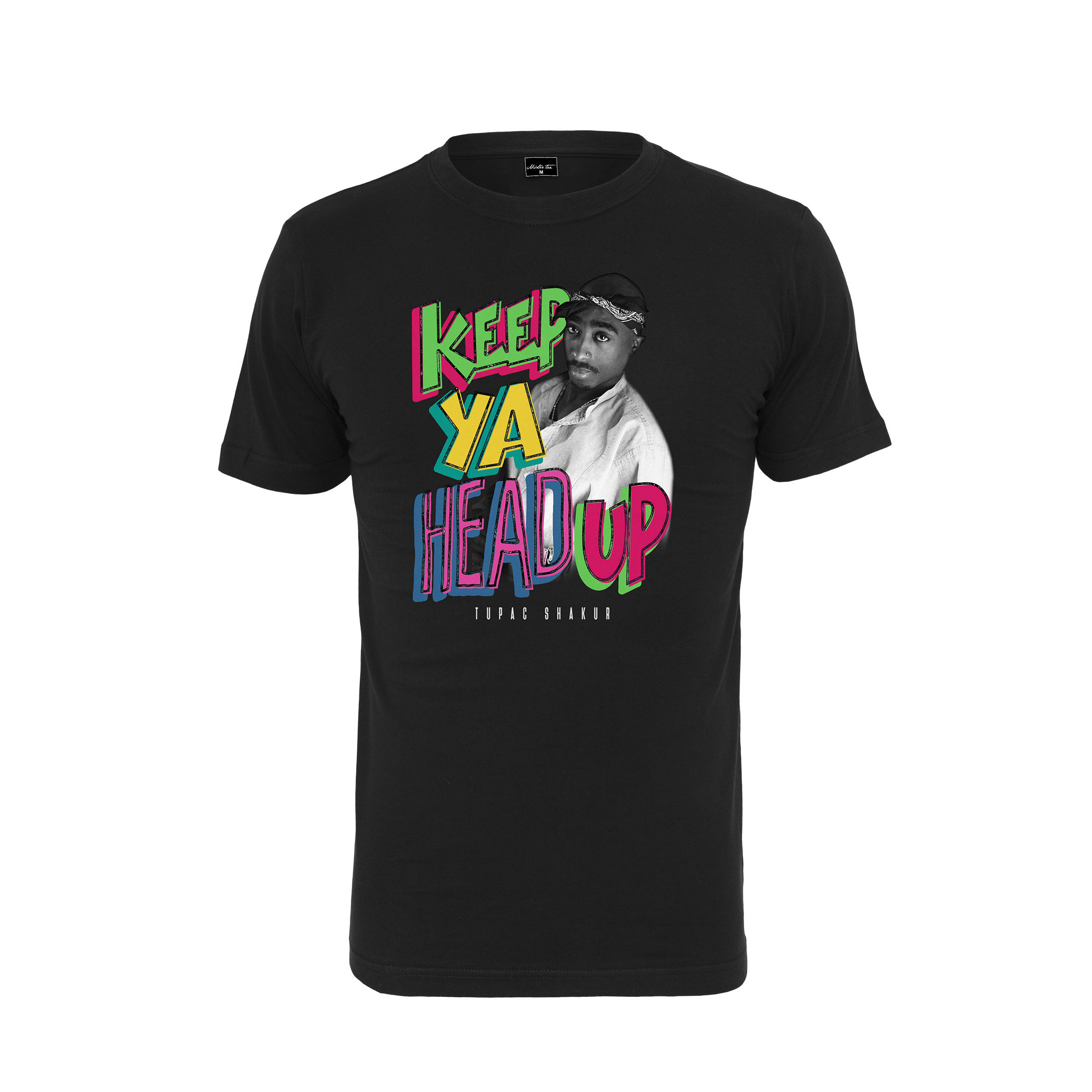4053838348093 - Mister Tee T-Shirt TUPAC KEEP YA HEAD UP TEE MT831 Black