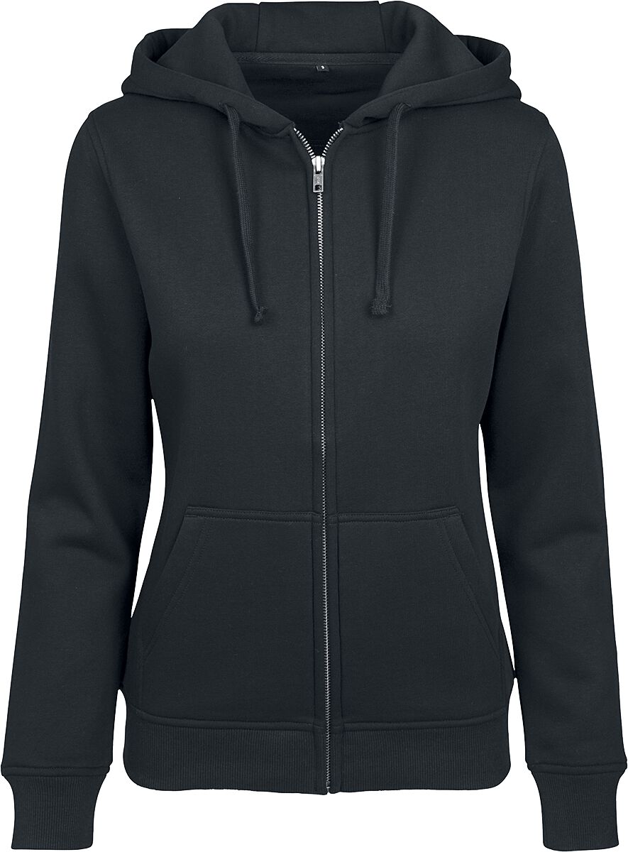 4053838351918 - Ladies Sweat Zip Hoody Kapuzenjacke schwarz in L