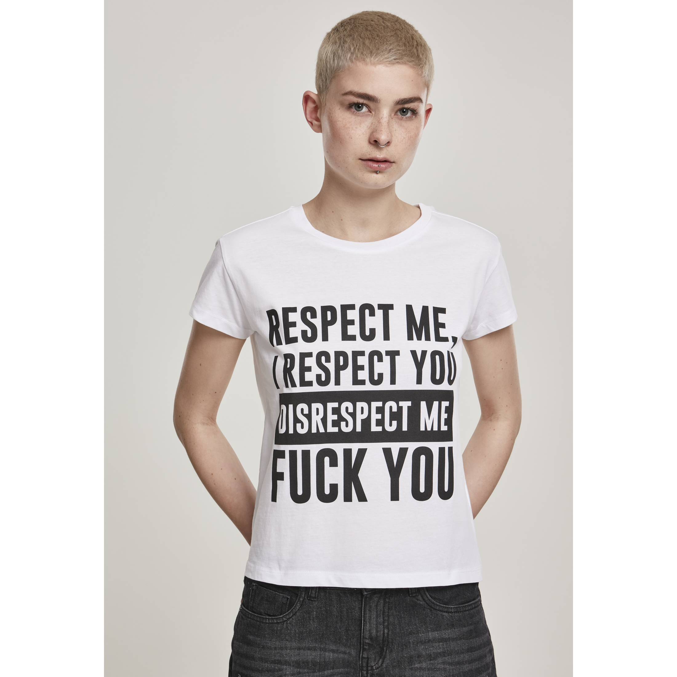 4053838408766 - Frauen-T-Shirt Mister Tee repect me