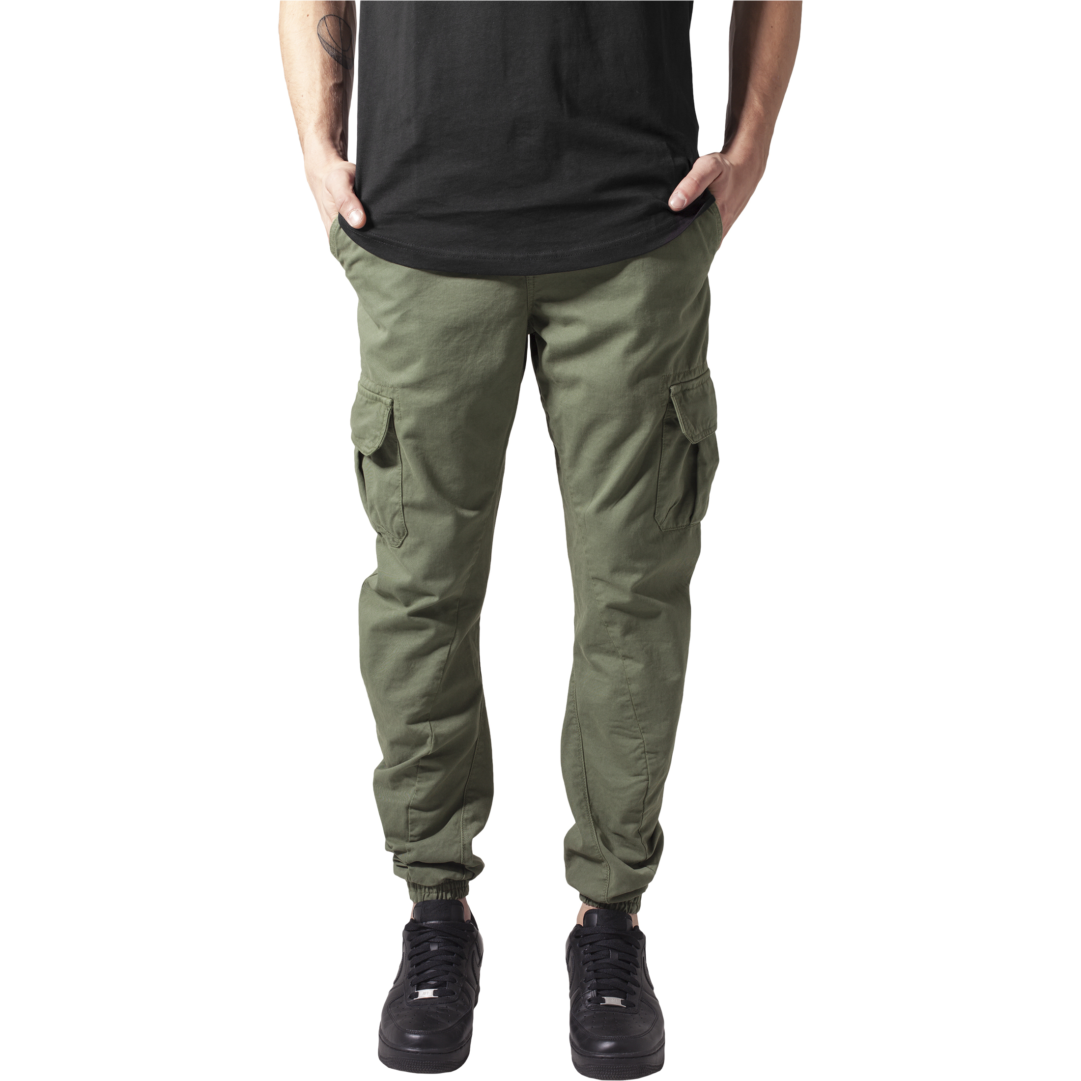 4053838417201 - Cargohose Herren CARGO JOGGING PANTS TB1268 Grün Olive