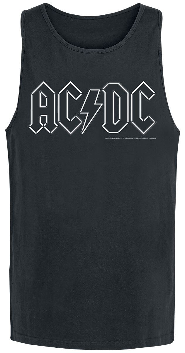 4053838452127 - AC DC Black Logo Tank-Top schwarz in XL 4053838452127 - AC DC Black Logo Tank-Top schwarz in XL
