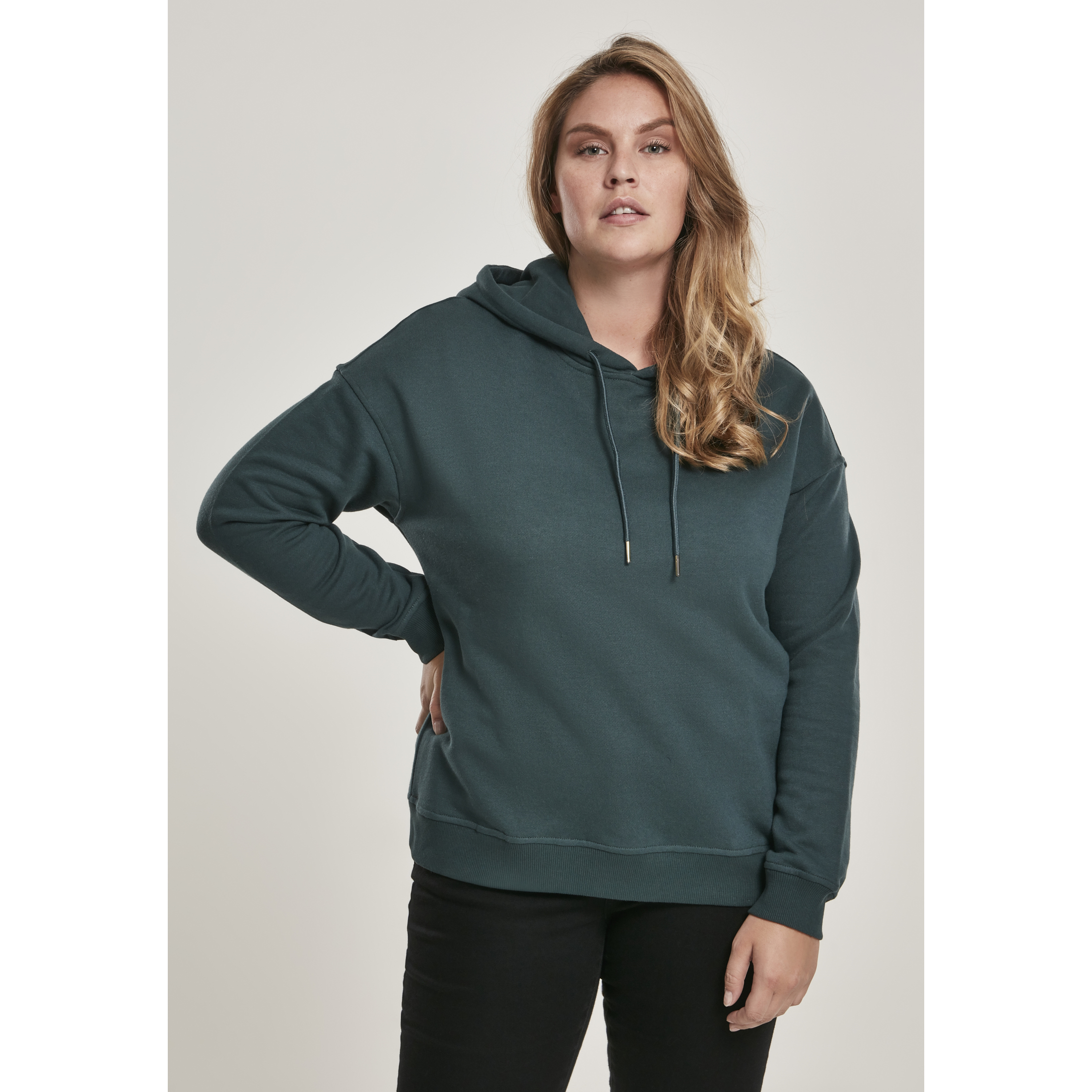 4053838475553 - Sweater Damen LADIES HOODY TB1524 Dunkelgrün Bottlegreen