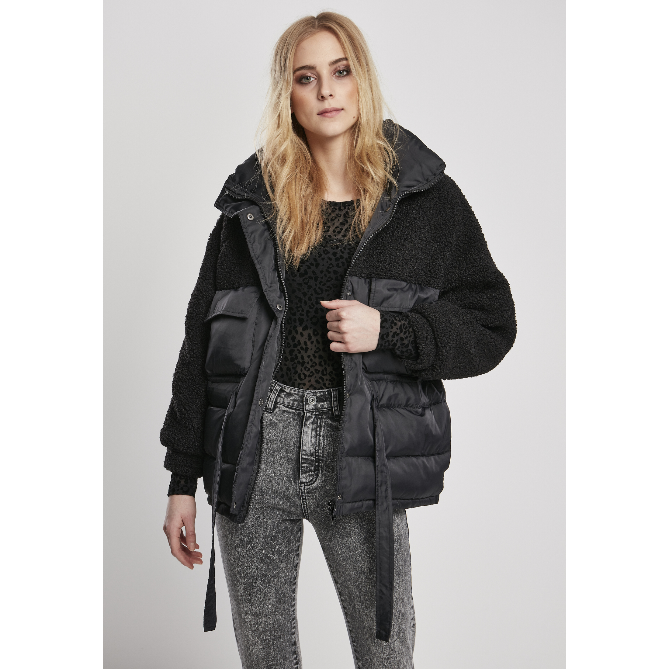 4053838668337 - Jacke Damen Sherpa Mix Puffer