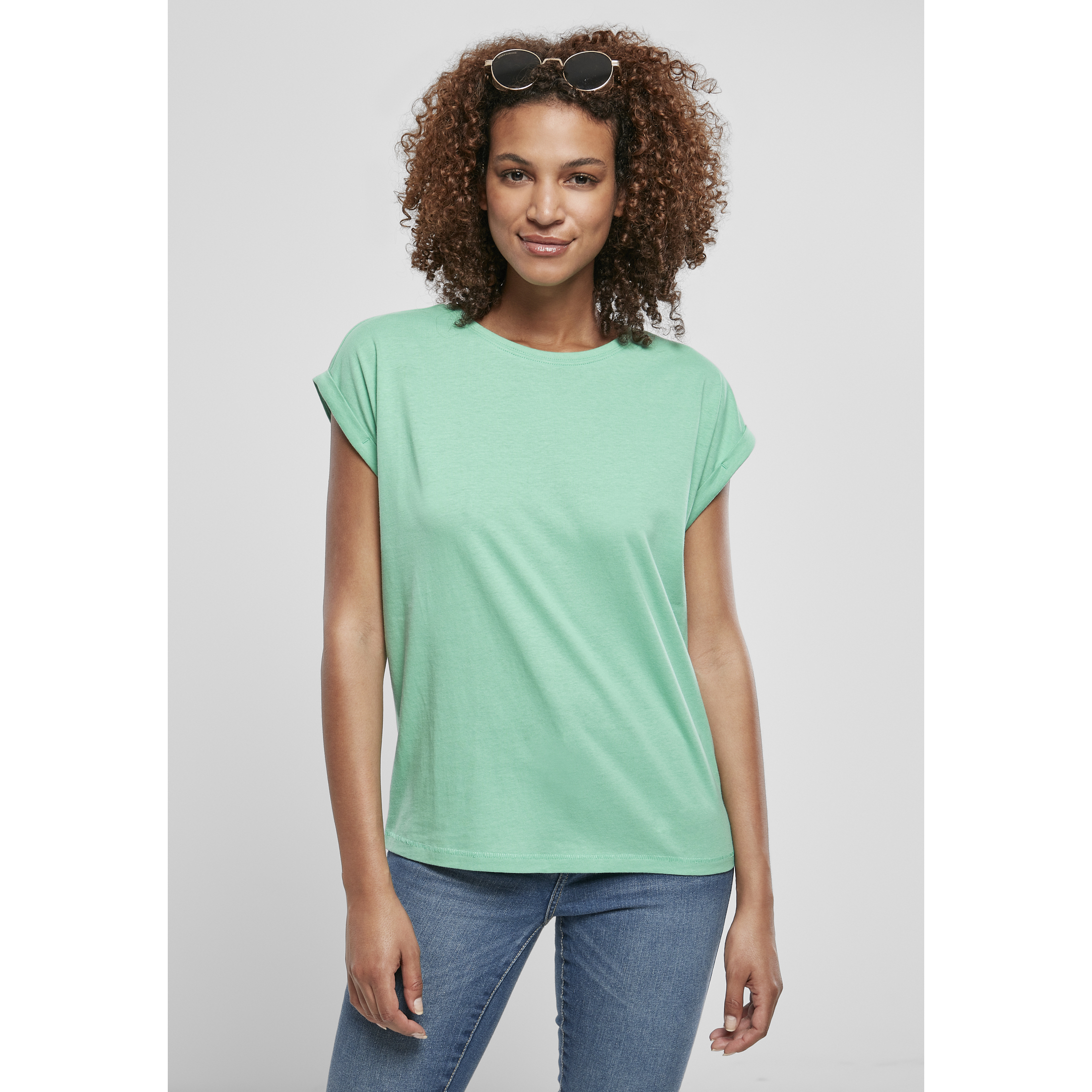 4053838768136 - Damen-T-Shirt Extended Shoulder Tee