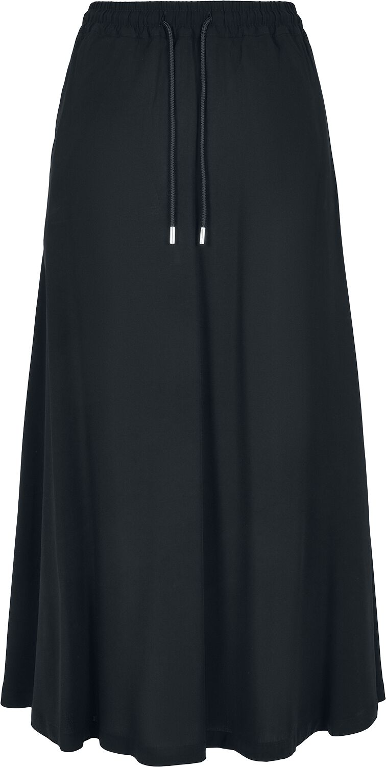 4053838777701 - Ladie Viscose Midi Skirt Langer Rock schwarz in 4XL