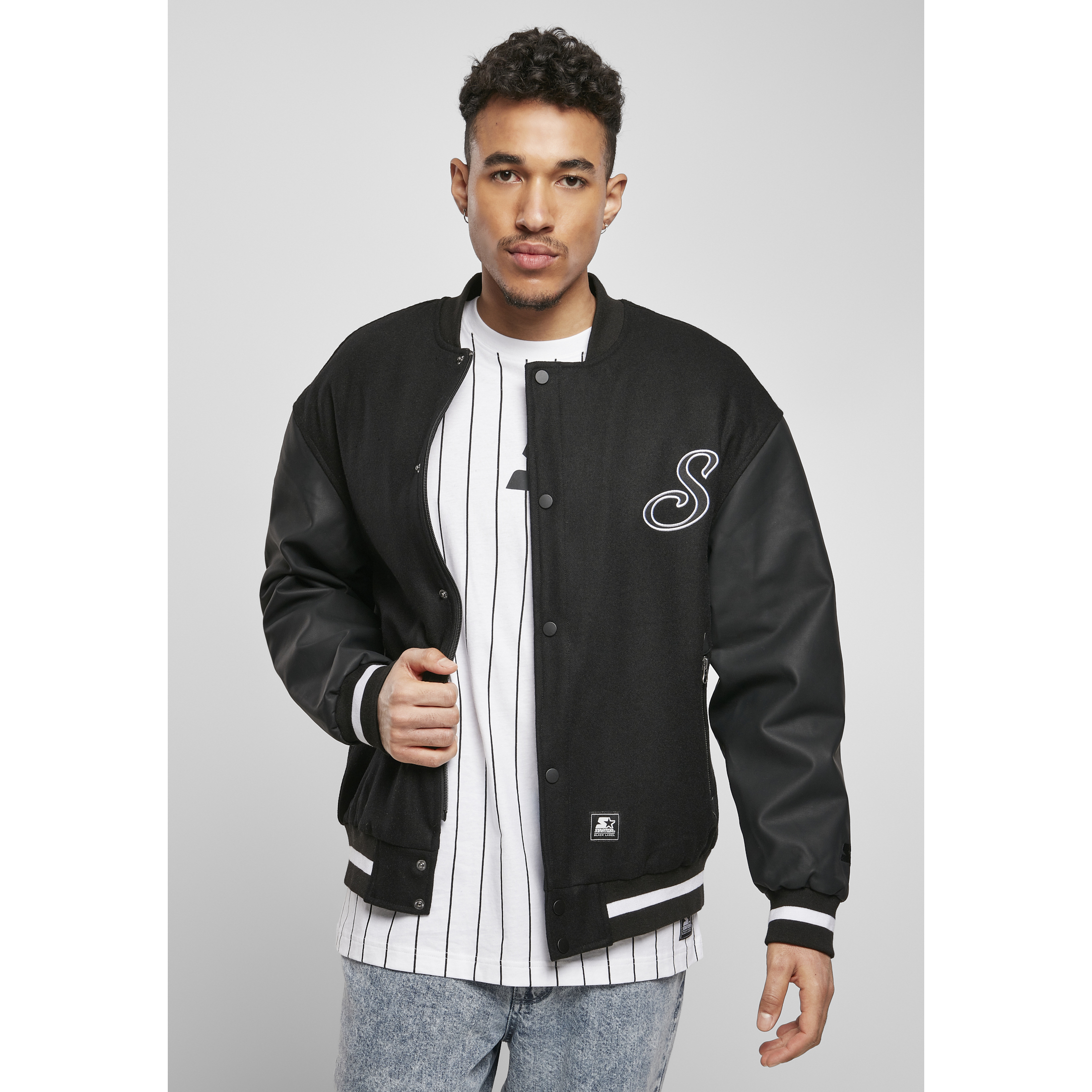 4053838859315 - Starter Script Collegejacke Gr S Herren Schwarz
