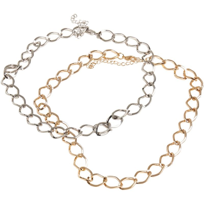 4053838884959 - Big Classic Necklace 2-Pack Halskette goldfarben silberfarben