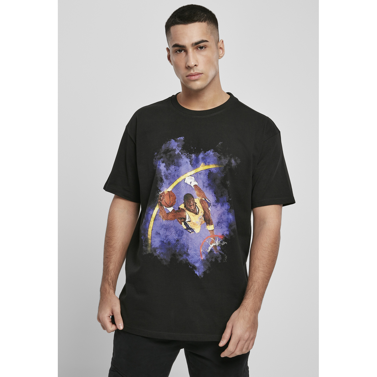 4053838913147 - Mister Tee Basketball Clouds 20 Oversized Tee T-Shirt schwarz