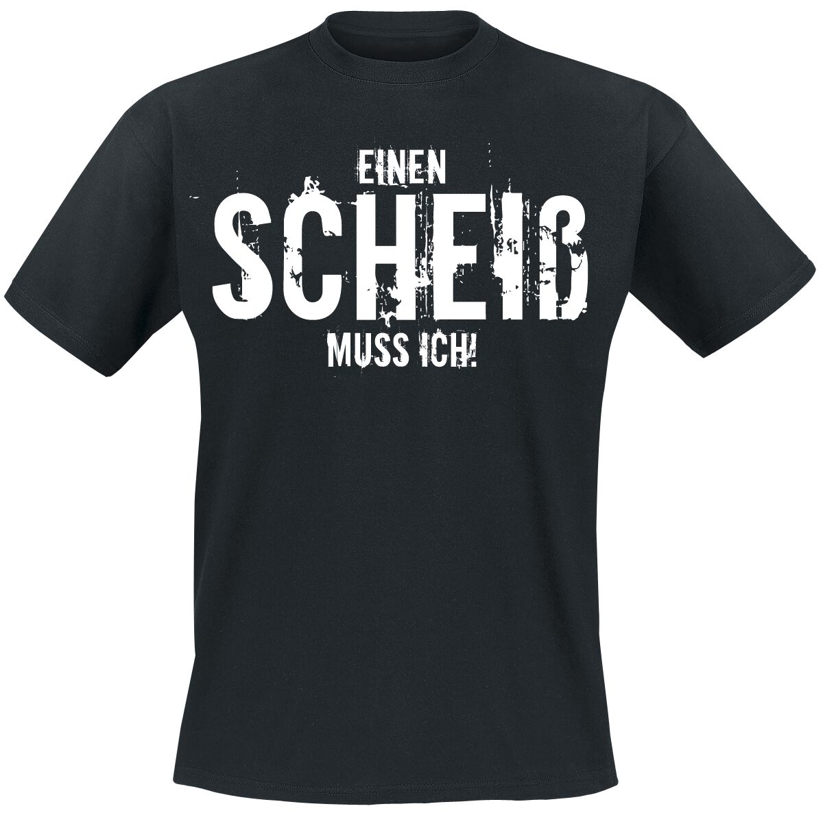 4053838986592 - Einen Scheiß muss ich! T-Shirt schwarz in 4XL