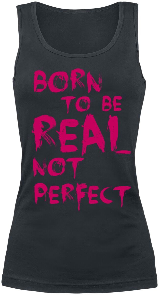 4053838989692 - Born To Be Real Not Perfect Top schwarz in M