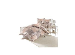 4053855263164 - Bettwäsche BIBERNA WITT-PBK-Bettwäsche-temporär Gr B L 135 cm x 200 cm 3 tlg Mako-Satin B L 80 cm x 80 cm beige (taupe) Mako-Satin-Bettwäsche