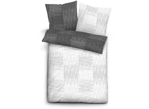 4053855431006 - Satin Wendebettwäsche Größe 155x220 80x80 cm anthrazit - Biberna