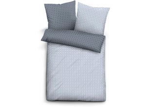 4053855456399 - Bettwäsche BIBERNA WITT-PBK-Bettwäsche-temporär Gr B L 135 cm x 200 cm 1 tlg Mako-Satin B L 80 cm x 80 cm blau Mako-Satin-Bettwäsche