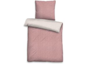 4053855461546 - Bettwäsche BIBERNA WITT-PBK-Bettwäsche-temporär Gr B L 135 cm x 200 cm 1 tlg Flanell B L 80 cm x 80 cm rosa (rose)