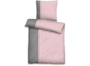 4053855479237 - Bettwäsche Malia Gr B L 135 cm x 200 cm (1 St) B L 80 cm x 80 cm (1 St) Renforcé rosa Renforcé-Bettwäsche in 135x200die Marke Jette entworfen von der Designerin Jette Joop