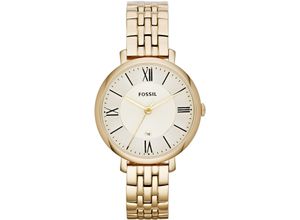 4053858083813 - Quarzuhr FOSSIL JACQUELINE ES3434 Armbanduhren goldfarben Damen Quarzuhren Armbanduhr Damenuhr Datum analog Edelstahlarmband