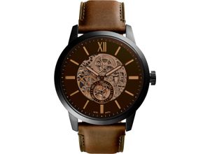 4053858904033 - Automatikuhr FOSSIL Townsman ME3155 Armbanduhren braun Herren Automatikuhren Armbanduhr Herrenuhr mechanische Uhr skelettiertes Zifferblatt