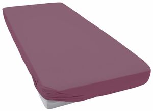 4053912227191 - Spannbettlaken ESTELLA Jersey Topper aus Baumwolle mit Elasthan Laken Gr B L 140-160 cm x 200 cm 1 St Jersey 140-160 x 200 cm 10 cm lila (aubergine) für Topper bis 10 cm Höhe