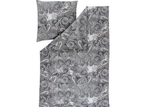 4053912456164 - ESTELLA® Flanell-Bettwäsche Paisley 3-teilig grau