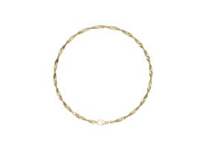 4053917121555 - Fußkette FIRETTI Schmuck Geschenk Silber 925 Körperschmuck Gold o Rosè Singapurkette Fußkettchen Gr Silber 925 (Sterlingsilber) goldfarben (gelbgoldfarben) Made in Germany