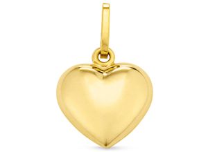 4053917176135 - Herz-Anhänger FIRETTI Schmuck Geschenk Gold 375 Halsschmuck Anhänger Herz Schmuckanhänger Gr Gelbgold 585 031 g gelb (gelbgoldfarben) Damen Anhänger zu Kleid Shirt Jeans Sneaker Anlass Geburtstag Weihnachten