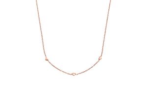 4053917235672 - Kette ohne Anhänger FIRETTI Schmuck Geschenk Silber 925 Halsschmuck Halskette Fantasie Herz Halsketten Gr 45 Silber 925 (Sterlingsilber) Länge 45 cm rosegold (roségoldfarben) Damen Ketten ohne Anhänger Made in Germany