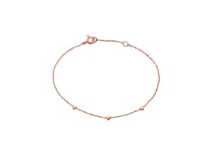 4053917235719 - Armband FIRETTI Schmuck Geschenk Silber 925 Armschmuck Armkette Herz Armbänder Gr 19 Silber 925 (Sterlingsilber) rosegold (roségoldfarben) Damen Trachtenmode Made in Germany