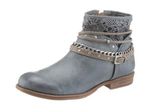 4053974483603 - Große Größen Mustang Shoes Sommerboots blau Gr38