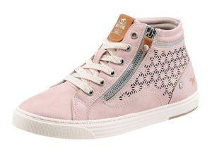 4053974736563 - Große Größen Mustang Shoes Schnürboots rosé Gr37