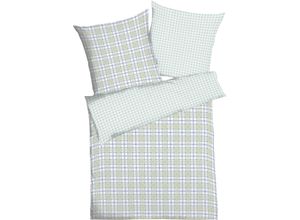 4054141125593 - Wendebettwäsche KAEPPEL Plaid Bettwäsche Gr B L 140 cm x 200 cm (1 St) B L 70 cm x 90 cm (1 St) Seersucker grün (mint) Seersucker-Bettwäsche angenehm wärmend