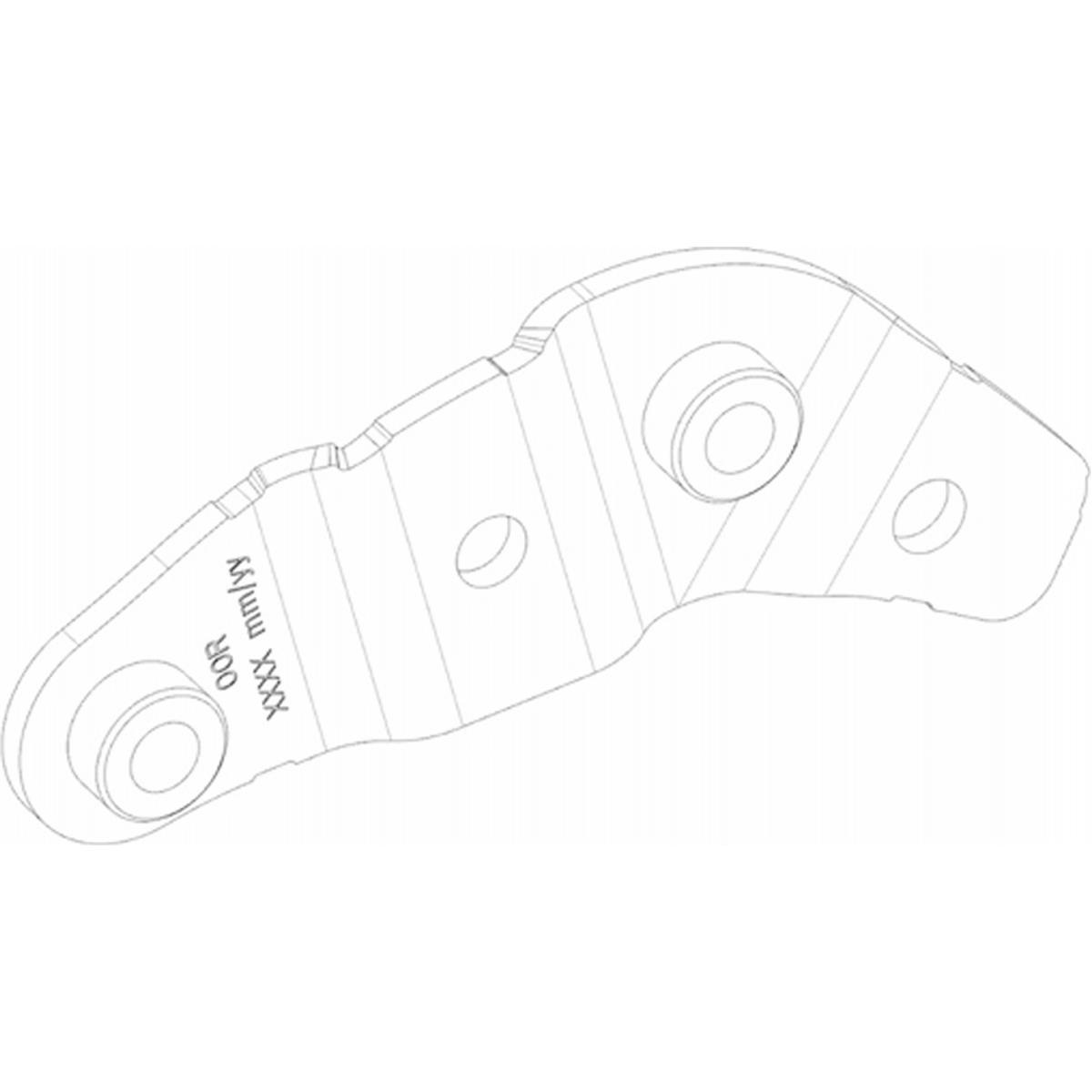 4054289003890 - Lange rechte Montageplatte BDU37YY - Robuster und zuverlässiger Support