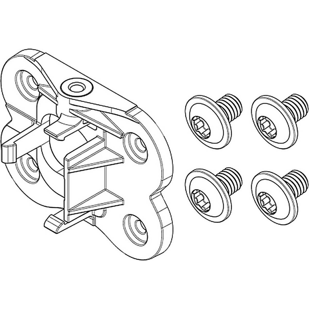 4054289010843 - Compacttube Befestigungsplatte Horizontal für Feststellseite (BBP324Y) - Sichere Installation