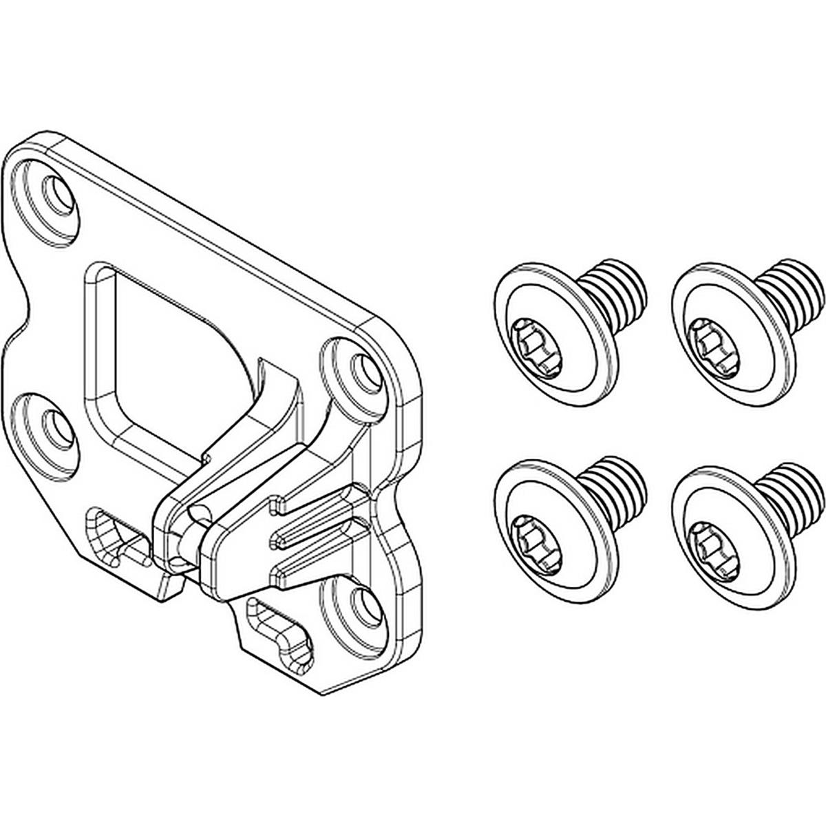 4054289010904 - Compacttube Horizontal Befestigungsplatte für Axial Pivot Schloss (BBP324Y) - Einfache Installation